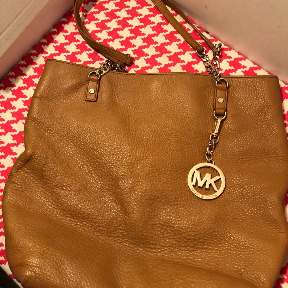 Michael Kors Tan Pebble Leather Tote